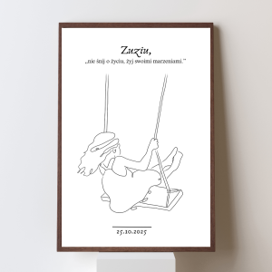 Plakat personalizowany dla dziewczynki