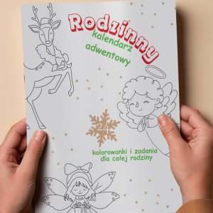 Rodzinny kalendarz adwentowy do kolorowania