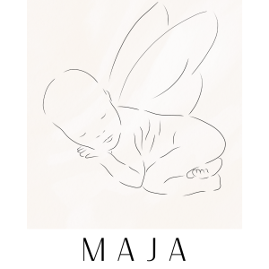 Metryczka personalizowana motylek